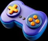 imagem de um joystick roxo